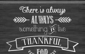 Being Thankful on Thanksgiving