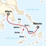 Student Travel Sailing Greece - Athens to Mykonos for College Students