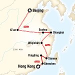 Cinta Aveda Institute Student Travel Beijing to Hong Kong–Fujian Route for Cinta Aveda Institute Students in San Francisco, CA