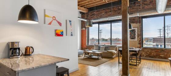 Ecumenical Theological Seminary Housing Live in Style: 1BR/1BA Loft with Office Nook in Eastern Market's Heart! for Ecumenical Theological Seminary Students in Detroit, MI